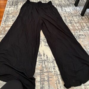 Z Supply Jet Black Wide-Leg Trousers